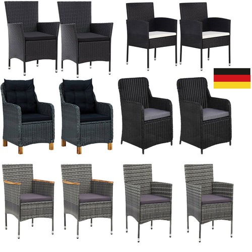 Gartenstühle poly rattan - 2x,
